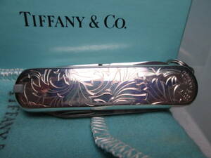 ☆ティファニーxヴィクトリノックス SV925 750YG 銀彫金細工アーミーナイフ TIFFANY VICTORINOX スイス 共ケース付