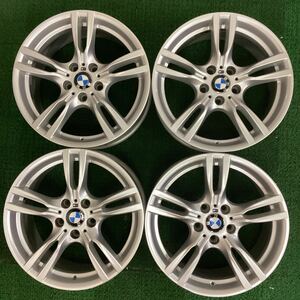 BMW3シリーズF30、F31純正アルミホイール 18XF:8J,R:8.5J+F:34,R:47 120-5H中古品４本