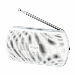 ソニー ポータブルラジオ SRF-19 : ワイドFM対応 FM/AM ホワイト SRF-19 W(中古品)