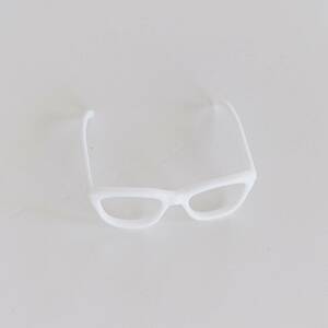 Licca リカちゃん、1/6ドール用 サングラス/眼鏡/めがね （白｜スクエア）
