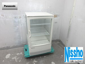 ■パナソニック卓上冷蔵ショーケース・SMR-CZ65F・19年製・100V・W470×D463ｍｍ・中古・厨房専門店!!（4i315l）