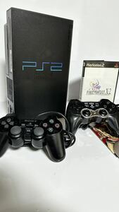 ★動作確認済★ PlayStation 2 SONY PS2 本体 SCPH-50000 ミッドナイト・ブラック クリア ブラック コントローラー付きソニー 