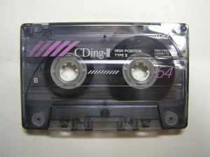 カセットテープ TDK/CDing-Ⅱ54分+74分 TYPE-Ⅱx2本 中古良品 スリキズ等少有 ラベルに書き込み有 カセッテテープ8点まで188円 