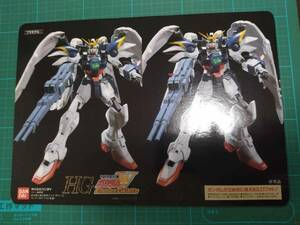 非売 BANDAI B5 HG ガンダムW Endless Waltz 下敷き したじき ウイングガンダムゼロ Wing Gundam ZERO Custom EW board sheet CARD poster
