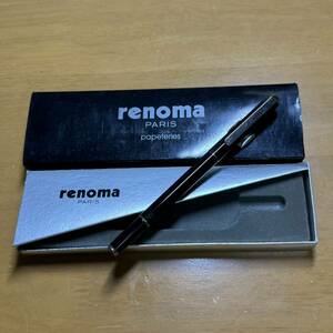 新品 廃盤 Pentel ぺんてる renoma レノマ 水性 ボールペン RER50A-A ブラックマーブル軸 昭和レトロ