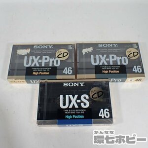 2QV38◆新品未開封 当時物 TDK UX-S 46/UX-Pro46 ハイポジション 3本 大量セット まとめ/カセットテープ まとめて 未使用 ハイポジ 送:-/60