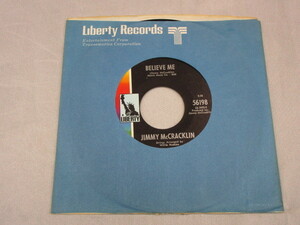 【BLUES 7"】JIMMY McCRACKLIN / BELIEVE ME、I NEVER THOUGHT
