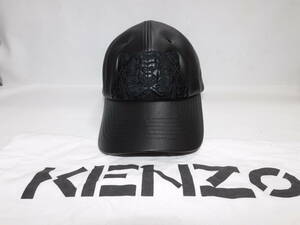 高田賢三KENZO レザータイガー刺マークキャップ 　１５０００円