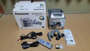 中古　パナソニック　ゲームキューブ　SL-GC10-S　コントローラーSH-TGC10　リモコンN2QAJB000034　電源のみ確認　箱　説明書付き