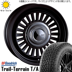 新品 サーフ プラド パジェロ 265/65R17 17インチ BFGoodrich カリフォルニア 7.5J +25 6/139.7 サマータイヤ ホイール 4本SET