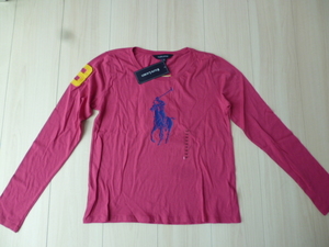【新品】ラルフローレンビッグホース　ピンクの長袖Tシャツ★160cm★