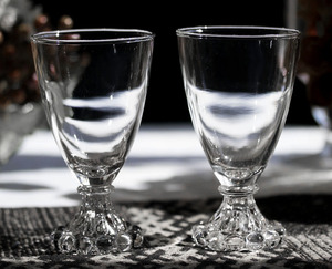 美品！ ファイヤーキング ブーピー ゴブレット 中サイズ ２個セット 酒 ワイングラス ビンテージ グラス 1950年～ アメリカ製