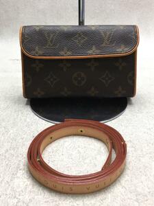 LOUIS VUITTON◆ウエストバッグレザー/BRW/総柄/M51855/ポシェット/フロランティーヌ