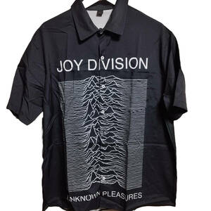 海外直輸入品★JOY DIVISION ジョイディビジョン 『UNKNOWN PLEASURE』半袖シャツ【Lサイズ】総柄デザイン バンドT 新品