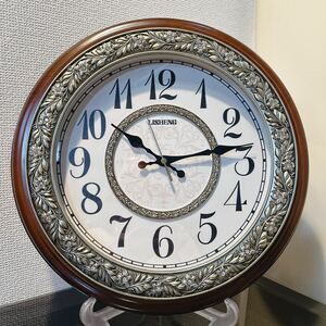 【Mサイズ】 アンティークスタイル Victorian ウォールクロック ラウンド 壁掛時計 ①#店舗什器 