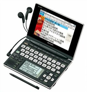 シャープ Brain Wタッチパネル対応 カラー電子辞書 PW-AC900-B チャコール (中古品)