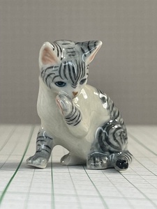 ★新品★ネコ ねこ 猫 子猫 アメリカンショートヘア B 陶器