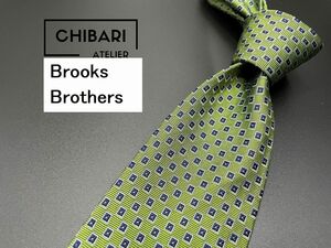 【超美品】BrooksBrothers　ブルックスブラザーズ　ドット柄　ネクタイ　3本以上送料無料　グリーン　0502258