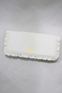 Katie / FRILL wallet ホワイト H-23-11-12-079-LO-ZA-KB-ZT168