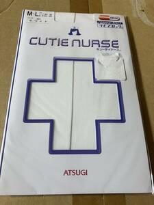 atsugi パンティストッキング cutie nurse M-L ホワイト 看護婦 白 panty stocking キューティナース パンスト タイツ ストッキング 