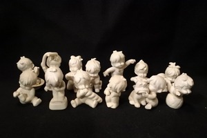 昭和レトロ 千趣会 Skip 陶器製 赤ちゃん 人形・置物 13体セット/アンティーク ビンテージ ヴィンテージ 白 ホワイト