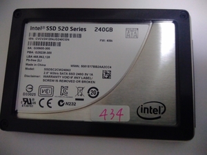 ■ SSD ■ 240GB （434時間）　Intel　正常判定　　送料無料