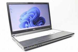 1円スタート ノートパソコン Windows11 富士通 LIFEBOOK A577 15.6インチ DVDドライブ 第7世代 Core i5 SSD256GB メモリ8GB Windows10