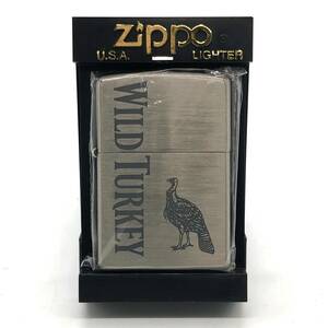 【未使用保管品】ZIPPO ジッポ WILD TURKEY オイルライター ＃01(2001年製) ワイルドターキー バーボンウイスキー ドリンクシリーズ 喫煙具