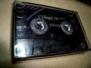 使用済み 中古 カセットテープ　TDK　CDing54　 ノーマル　 Type1　　54分 1本 爪あり　No.6928