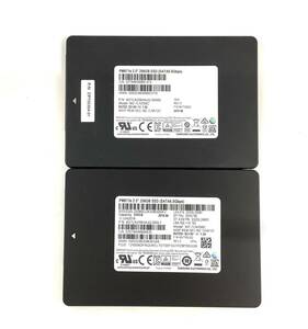 K6041643 SAMSUNG SATA 256GB 2.5インチ SSD 2点【中古動作品】