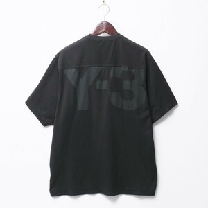 GP8334◇ワイスリー/Y-3 アディダス/ヨウジ ヤマモト M CLASSIC PAPER JERSEY SS TEE GV4185 半袖 オーバーサイズ Tシャツ カットソー S/黒