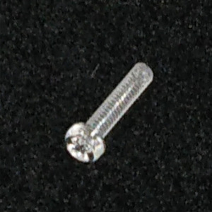 （+）なべ小ねじ透明　M2×10mm