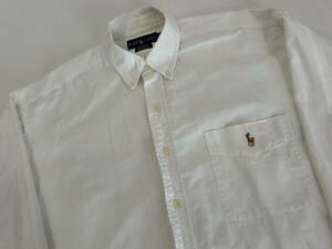ラルフローレン Ralph Lauren BIG SHIRT 白 サイズL オックスフォードボタンダウンシャツ The Big Oxford パンツ ジャケット