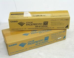 【Nさき229】 未使用 カシオ ドラムカートリッジ N4-612DSK ドラムセット N4-612DS3C ブラック&カラーセット 純正