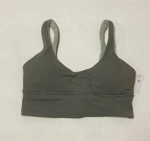 未使用 lululemon Align Bra ルルレモン ブラ 4 S カーキ ブラトップ リバーシブル ヨガ ピラティス スポーツブラ 直営店購入