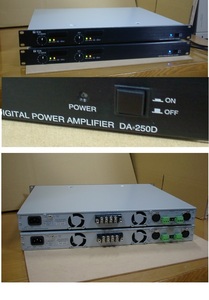 [音出し確認済み・電源コード：無し・端子カバー欠品]TOA デジタルパワーアンプ DA-250D (2台)