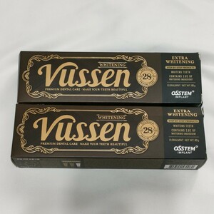  新品 2個セット VUSSEN 28 ビューセン 歯磨き粉 デンタルケア 80g ホワイトニング WHITENING 韓国 ホワイトニング歯磨き粉 美白　ミント