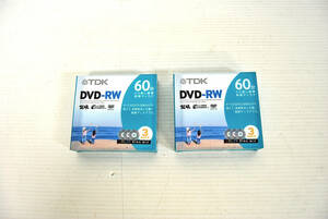 TDK DVD-RW 60分 ビデオカメラ 8cm 3PACK　2個　未使用