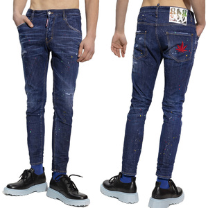 送料無料 DSQUARED2 ディースクエアード S71LB1165 S30789 インディゴ SKATER JEAN デニム ジーンズ size 50