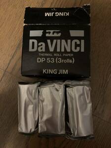 【KING JIM】　ダ・ビンチ　/ Da VINCI プリント用紙　感熱ロール紙