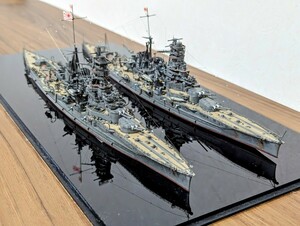 1/700 日本戦艦 「金剛」 「霧島」完成品 フジミ模型