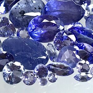 (天然タンザナイトおまとめ20ct)a ルース 裸石 宝石 ジュエリー jewerly tanzanite i