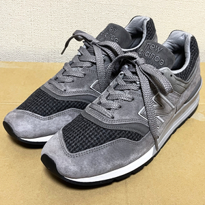 US10 新品 USA製 new balance ニューバランス M997PAK グレー スウェード ツイード 28センチ アメリカ製 米国製 990 996 1300 2000 未使用