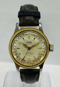 D214-G13-87 ◎ ORIS オリス 7400B メンズ 17石 裏スケ 自動巻き 腕時計 稼働