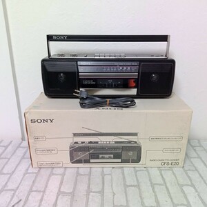 【動作確認済み】★SONY ソニー★CFS-E20★FM/AMラジオステレオカセットレコーダー★ラジカセ★レトロ★アンティーク★ビンテージ