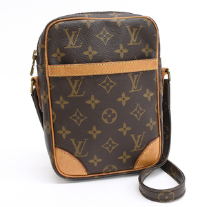 1円 ◆定価14万 美品 LOUIS VUITTON ルイヴィトン ショルダーバッグ ダヌーブ M45266 モノグラム ブラウン◆E.Cml.hP-06