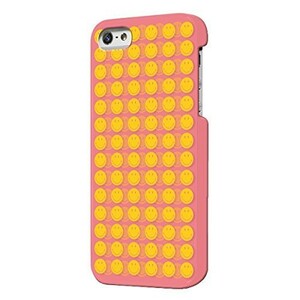 スマホケース カバー iPhoneSE(第一世代) 5 5s Case Scenario ピンク イエロー 黄色 スマイル SMILEY Layered case Coral コーラル