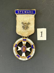 イギリス勲章① 銀製　メダル　1936 スターリングシルバー