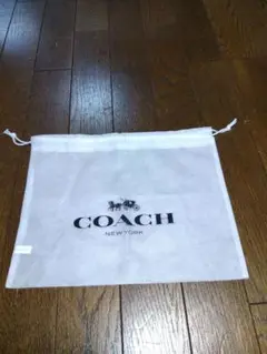 【中古】COACH　コーチ　巾着　巾着袋　保存袋　23.5✕30cm