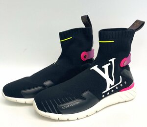 ★Louis Vuitto ヴィトン ソックスシューズ 靴 モノグラム スニーカー 38 1/2 25.5cm アフターゲームライン